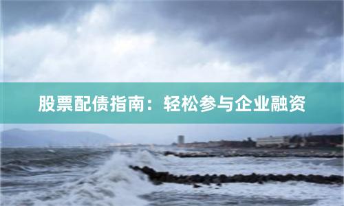 股票配债指南：轻松参与企业融资